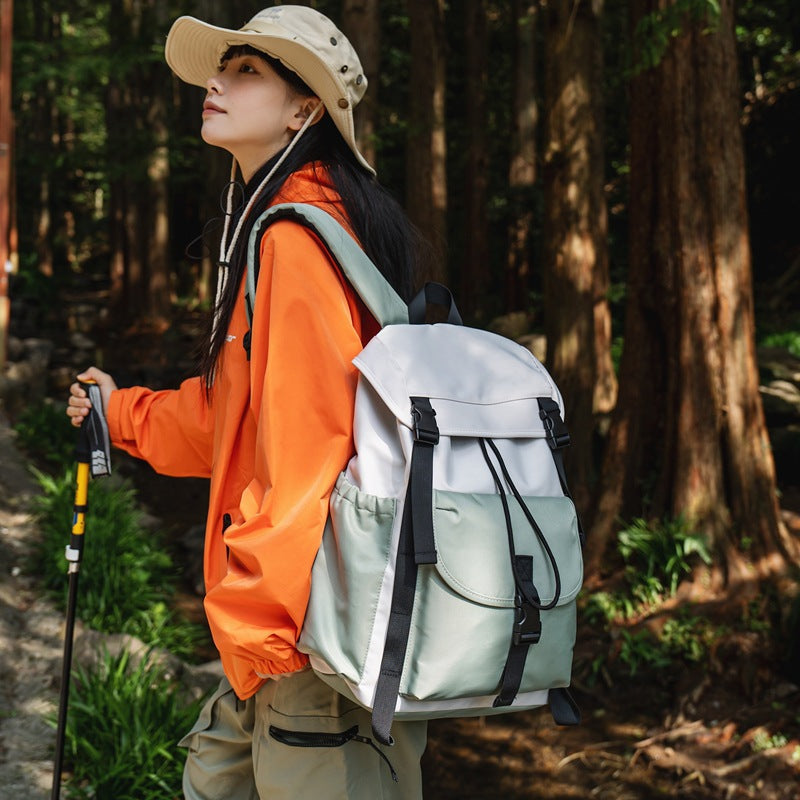 Trendy & cool outdoor large capacity backpack - waterproof backpack for middle school & college students - perfect for hiking, trekking, mountaineering, and camping