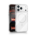 Suitable for iphone 17 pro max magnetic pc official phone case apple 17 high-alumina glass carbon fiber texture phone cover