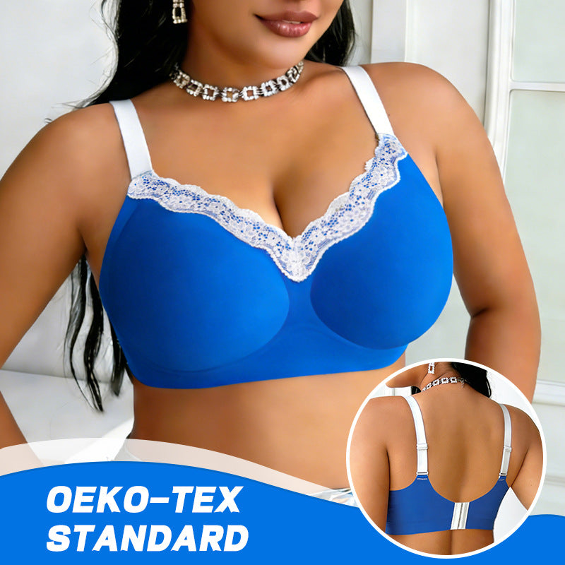 European and american bestseller: seamless jelly glue bra - plus size, wire-free, comfortable, push-up, soft support, large cup, adhesive bra