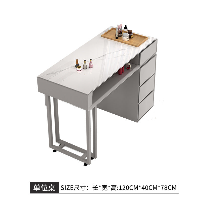 Cream style manicure table and chair set Japanese single double manicure light luxury Internet celebrities ins manicure shop manicure table