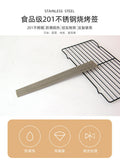 Bbq skewers 304 thickened and thickened skewers stainless steel for home commercial needle barbecue steel skewers iron skewers flat skewers tools