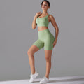 New arrival free underwear three-quarter shorts yoga suit beautiful back cross sports intimates fitness yoga suit