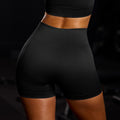 Solid color versatile seamless cycling capri leggings - women's quick-dry high-waisted butt-lifting yoga & fitness shorts