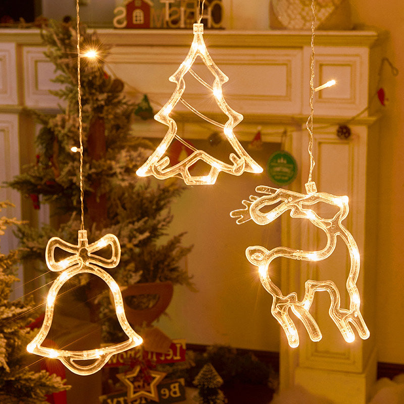 Christmas lighting led lights string star lights room dormitory arrangement holiday decoration string lights deer curtain lights