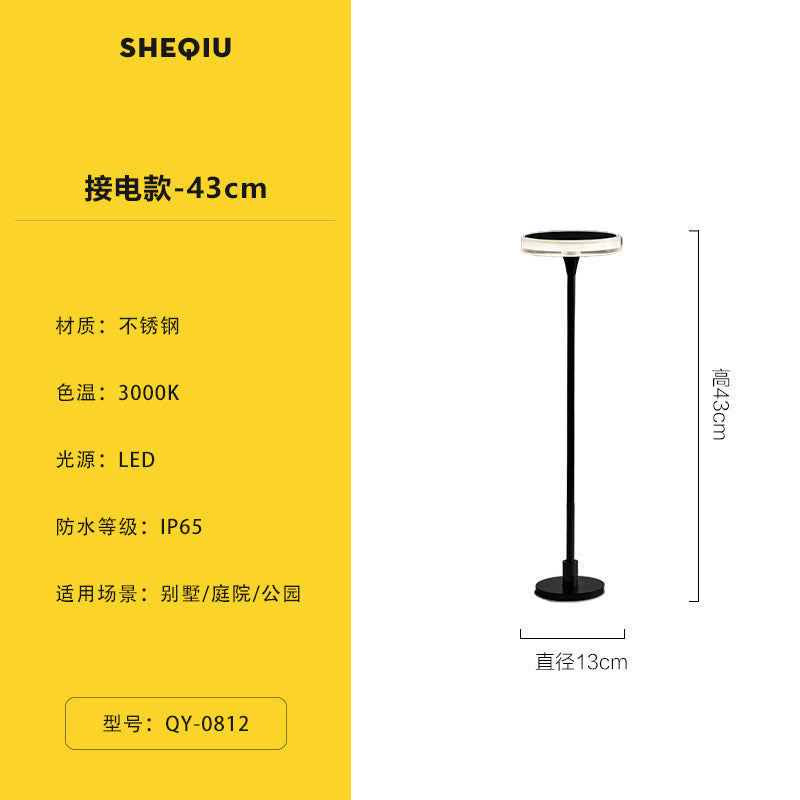 Outdoor waterproof solar lawn lights - ground insert, perfect for villa landscaping, garden pathways, and ambient lighting