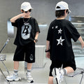 Boys' summer short-sleeve outfit:  new stylish, cool, and edgy summer clothes for older boys and big kids