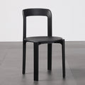 Nordic plastic chair - thickened, stackable dining chair for restaurants, cafes, indoor/outdoor use - dopamine backrest dining chair