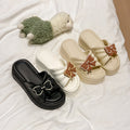 Women's thick-soled slippers: new height-increasing, non-slip, outdoor/indoor eva platform slides - comfortable thong sandals