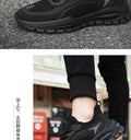 Men's shoes 2024 new summer breathable anti-odor mesh athletic casual shoes men's work black safety trendy shoes