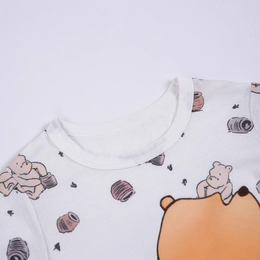 supply for foreign trade   copyright open classic winnie the pooh short-sleeved shorts suit