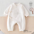 Babibele baby clothes autumn winter new arrival one-piece quilted clothes infant clothes long sleeves side-breasted hairy