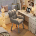 Study chair dormitory plaid long sitting small back stool girl manicure chair bedroom computer chair chair