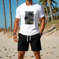 men's short-sleeve and shorts set, casual sportswear set, 3d printed cross-border hot seller, dropshipping available