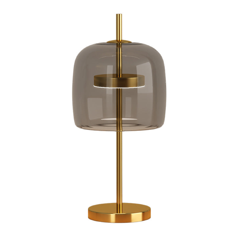 Modern minimalist glass table lamp - nordic style, light luxury design for master bedroom, living room, bedroom bedside - soft decoration design accent table lamp
