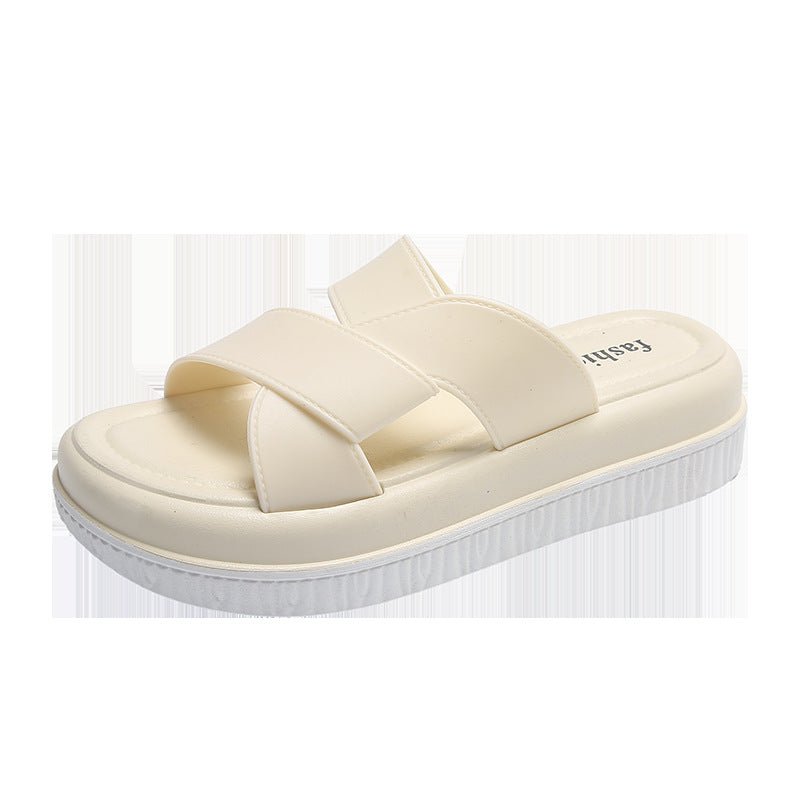 Women's summer slides: new non-slip, versatile, casual, height-increasing, premium soft sole thong sandals