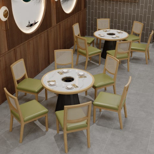 餐厅实木桌椅港式茶餐厅靠墙卡座沙发奶茶店饭店小吃快餐店桌椅