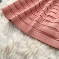 Korean style sleeveless a-line midi dress - versatile, round neck, high waist, slimming, pink, elegant, summer workwear