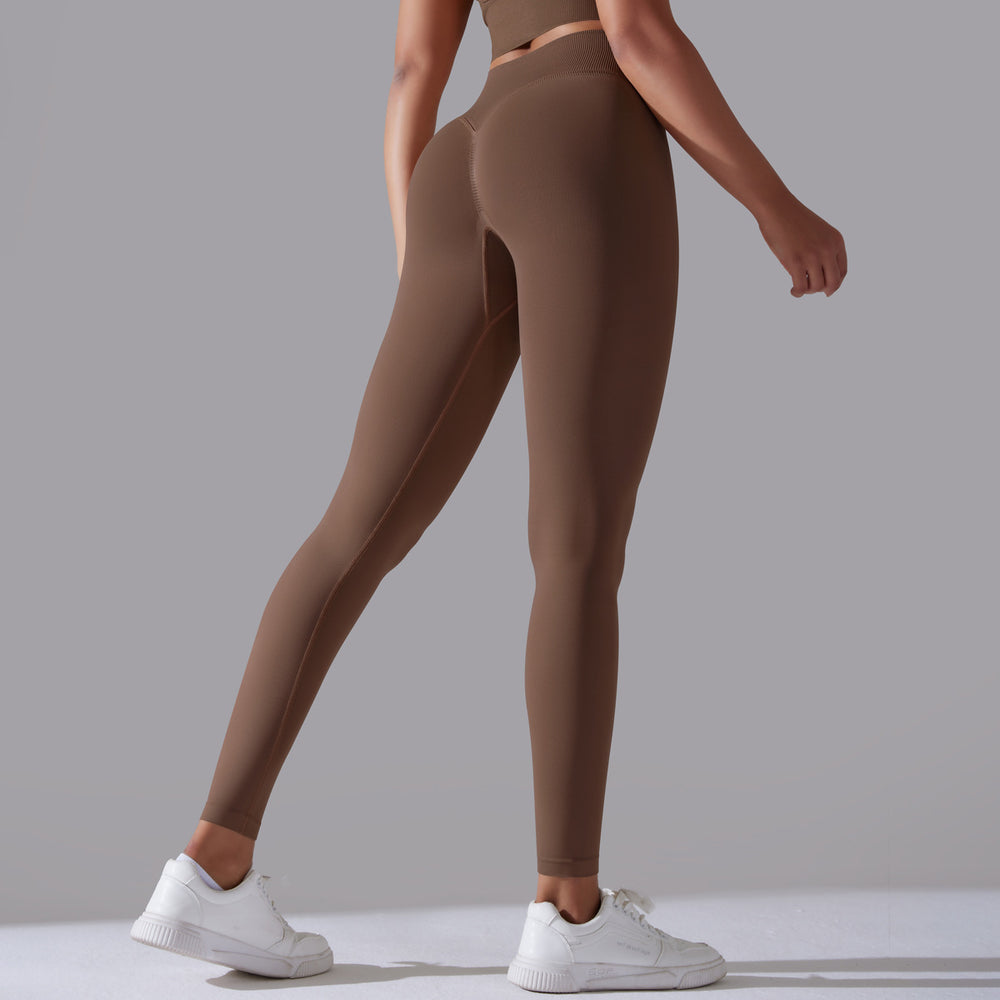 fashion seamless pure color cross back sports bra vest yoga suit running fitness three-piece set