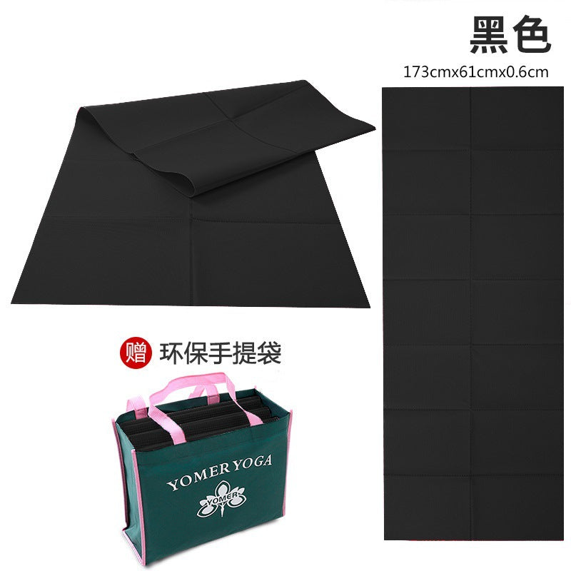 Foldable yoga mat pvc customizable oem factory professional fitness nap mat anti-slip thickened