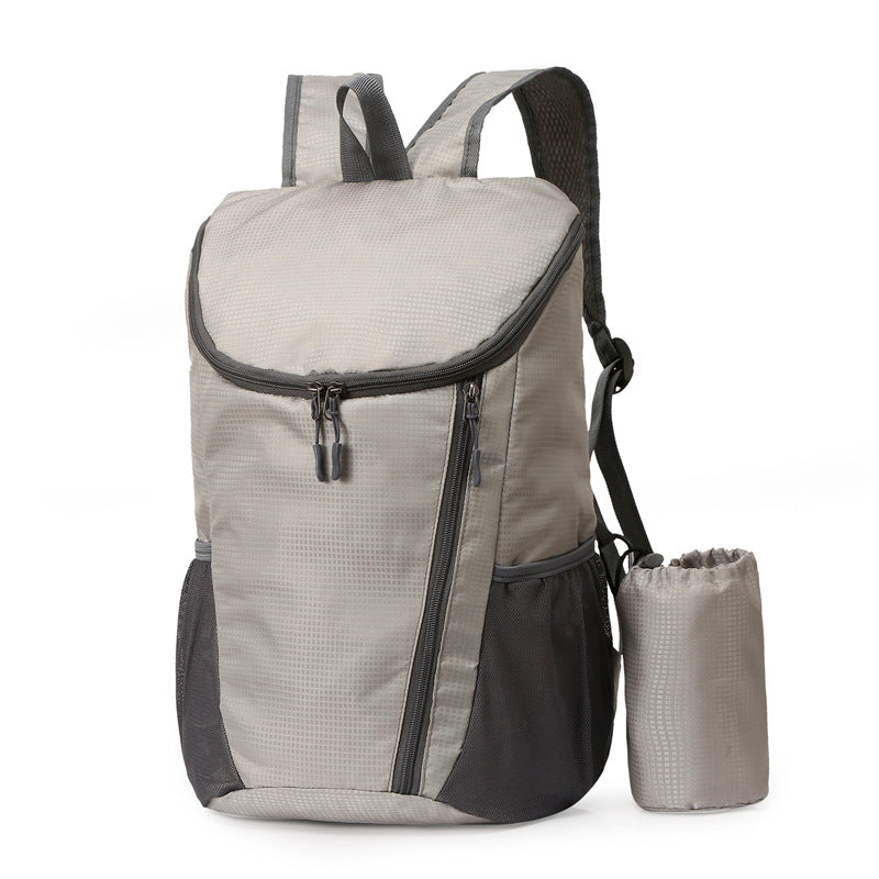 Cross-border new backpack large-capacity folding bag lightweight waterproof outdoor bag travel sports backpack can print logo
