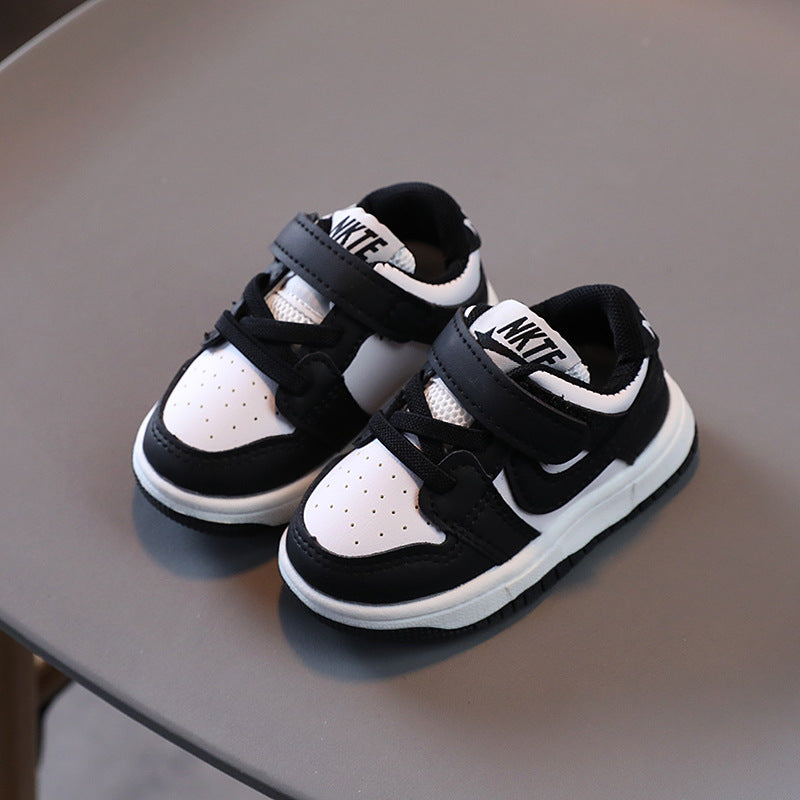 Kids' athletic shoes - boys' and girls' sneakers -  spring/autumn/winter collection - korean style - boys' baby shoes - white sneakers - first walking shoes
