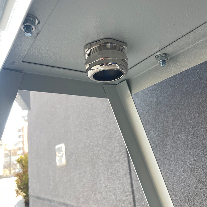 Customized complete sets of white construction site temporary distribution boxes Factory direct supply Outdoor construction distribution boxes with brackets