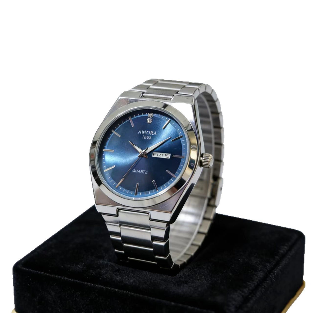 Authentic new men's watch - automatic, waterproof, fashionable business style, trendy dual calendar, designer wristwatch for men