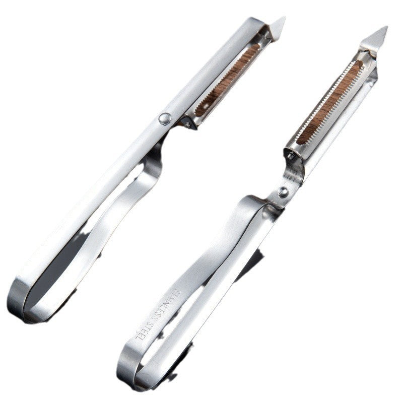 Stainless steel fruit peeler peeling knife - household convenient peeling multifunctional potato and melon peeler, vegetable and fruit grater