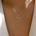 Wholesale crown necklace - european and american fashion diamond-encrusted choker - unique alloy gold-plated light luxury high-end sweater necklace for women