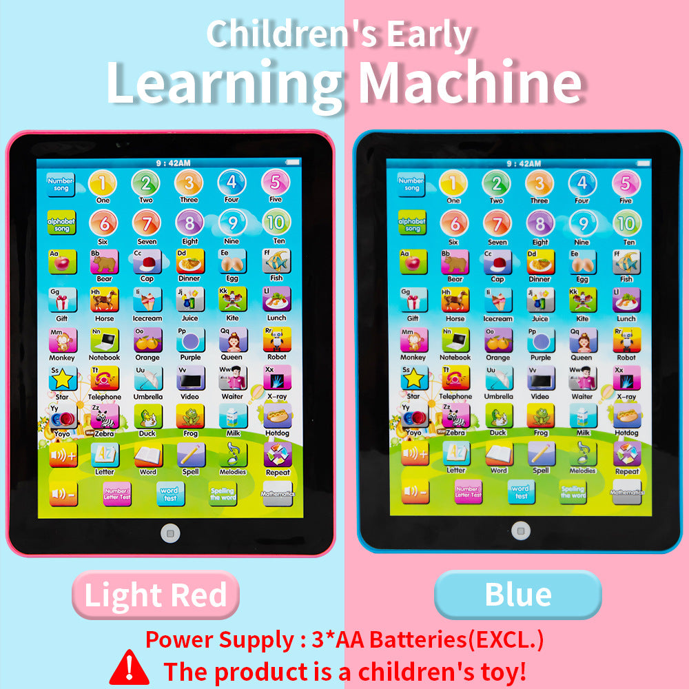 hot-selling english tablet learning machine, reading machine, early education touch voice educational learning, foreign trade toys wholesale