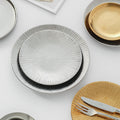 Insaccessible luxury ceramic western dinner plate retro ceramic restaurant for home shallow plate japanese ceramic good-looking dish plate
