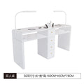 Widened 45cm nail table and chair set - special offer! economical single/double, light luxury, multi-functional, odorless, carbon steel with baked enamel finish