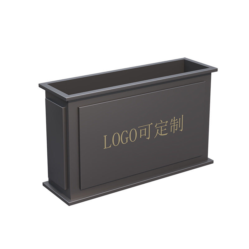 Outdoor wrought iron flower box combination outer pendulum commercial street sales department garden stainless steel flower slot rectangular outdoor fence