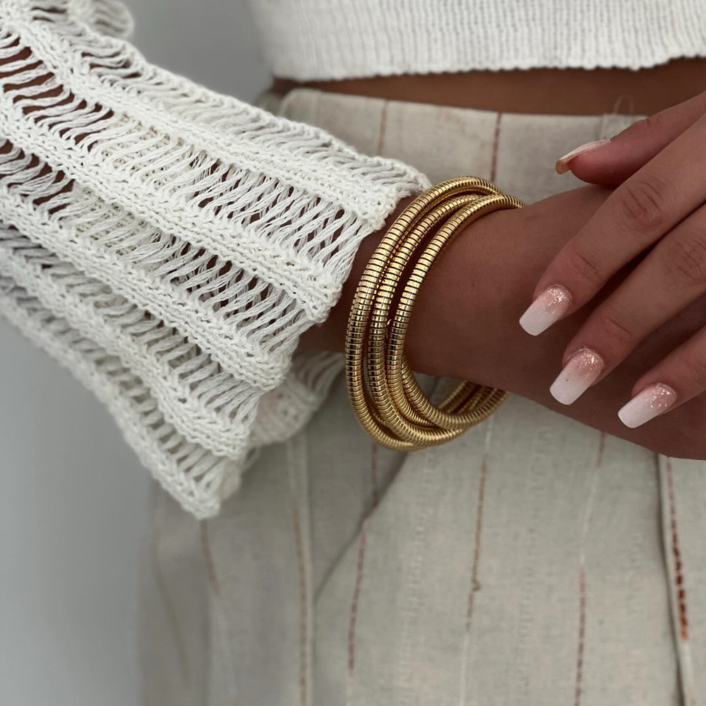 Snake bone chain bracelet wholesale fashion cross-border jewelry new arrivalstylish exaggerated multi-layer bracelet simple alloy bracelet for women