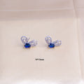 Tz-8189 silver stud earrings