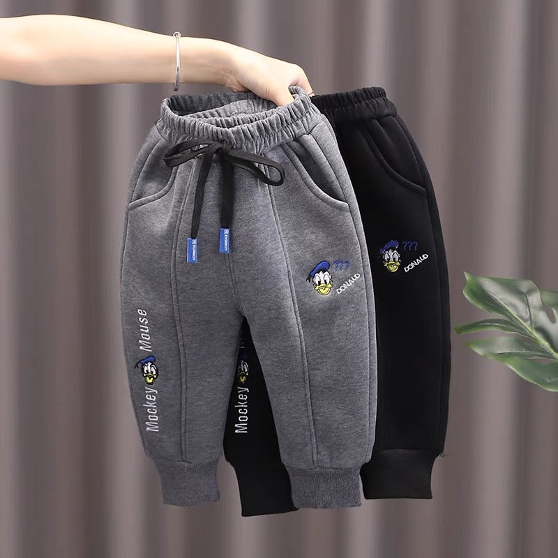 Children's pants:  fall/winter collection - boys' and girls' styles, sizes for toddlers to pre-teens, fleece-lined, warm and sporty. wholesale supply available