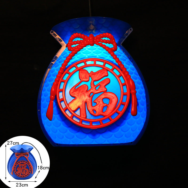 LED lucky bag light landscape light luminous outdoor waterproof project lighting light, street hanging tree decorative lights lucky bag light