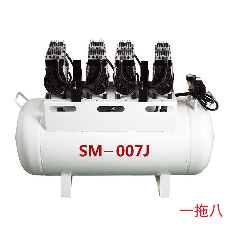 Dental negative pressure suction machine, oil-free air compressor, oral dental chair suction system, one-to-eight sewage treatment device