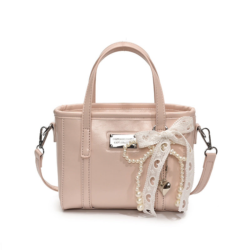 2025 early spring korean style new fashionable elegant handheld bucket bag commuting high-value single shoulder crossbody bag for women