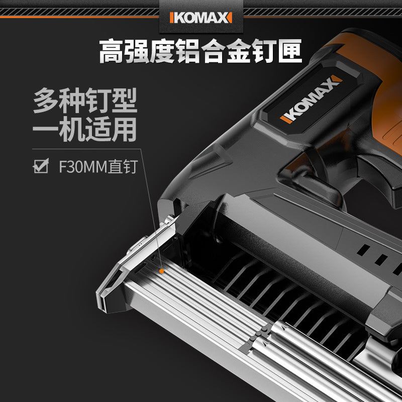 Electric air nail gun for home rechargeable straight nail gun nail art nail shooter steel nail gun woodworking special code nail gun