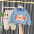 Boys' hoodie set - new autumn/winter  collection: stylish and cool two-piece outfit for trendy kids