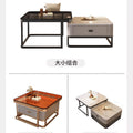 60+70 glossy coffee table combination
