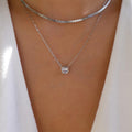 Sweater chain accessible luxury high-end wholesale european and american cross-border autumn and winter clavicle chain women's silver-plated double-layer accessories outfit necklace