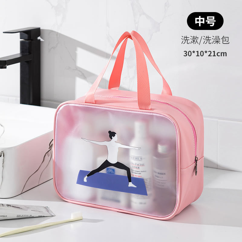 Portable Children's Cartoon Bath Bag Beach Bag Fitness Swimming Dry and Wet Separation Wash Bag PVC Storage Bag