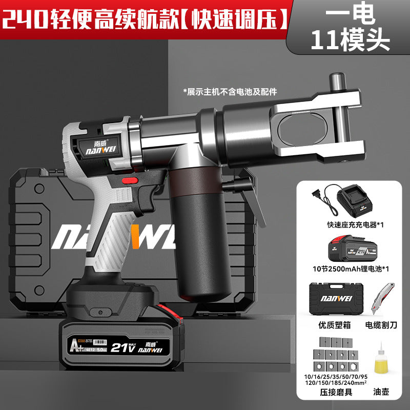Wholesale lithium electric hydraulic crimping pliers, rechargeable crimping tool, electric wire crimping pliers, wire terminal copper lug crimping tool