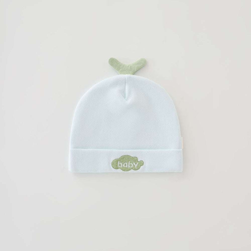 Newborn baby winter beanie - double layer, boneless, cartoon embroidered, cute & adorable - perfect for full month celebration