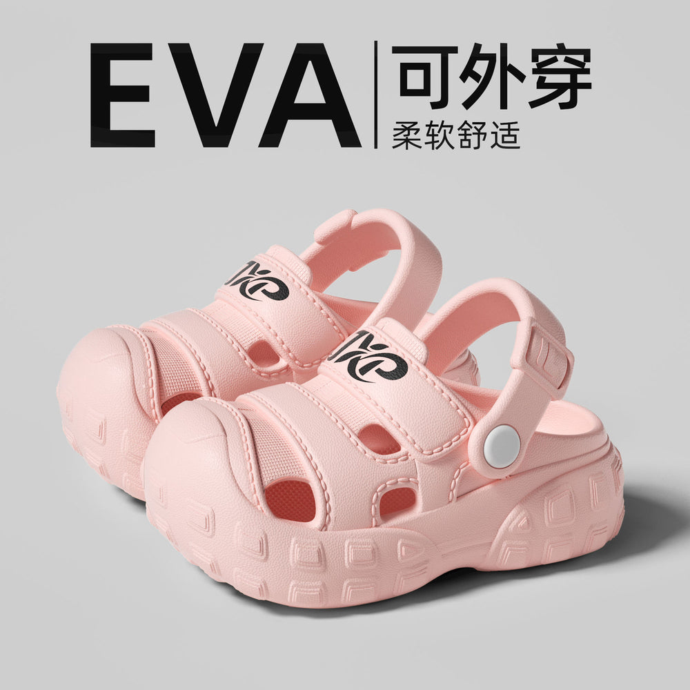 Eva squishy sandals for boys and girls - cartoon design, thick sole, non-slip, perfect for summer outdoor wear