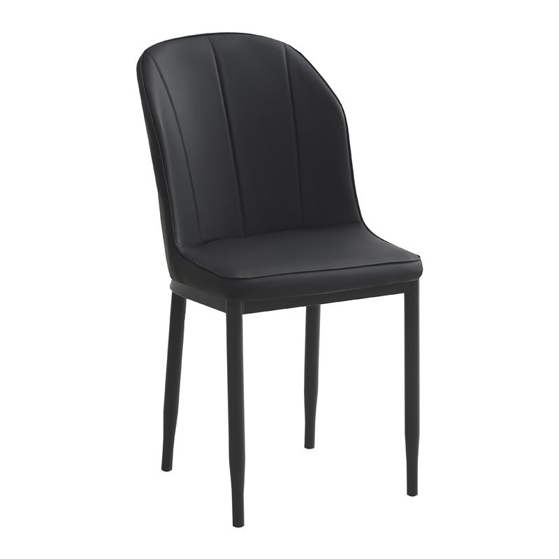 Factory direct wholesale custom backrest chairs, leather leisure chairs, restaurant negotiation chairs, home three-line chairs, dining chairs