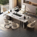 New chinoiserie luxury stone slate tea table table modern tea table and chair combination casualaccessible luxury office large board table tea making table