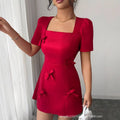 fashionexportdress summer new arrival waist slimming lookelegantpetites long skirt frenchbows